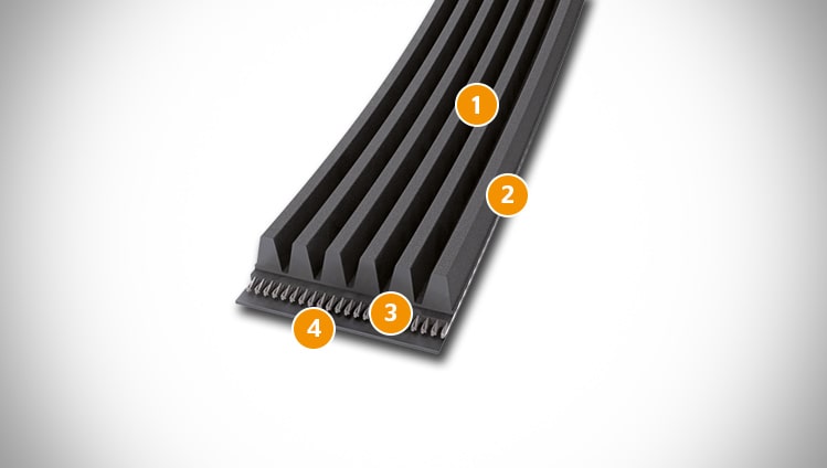 Rubber Poly-V Belts | Schiki - Conveyor Belts, Drive Belts 